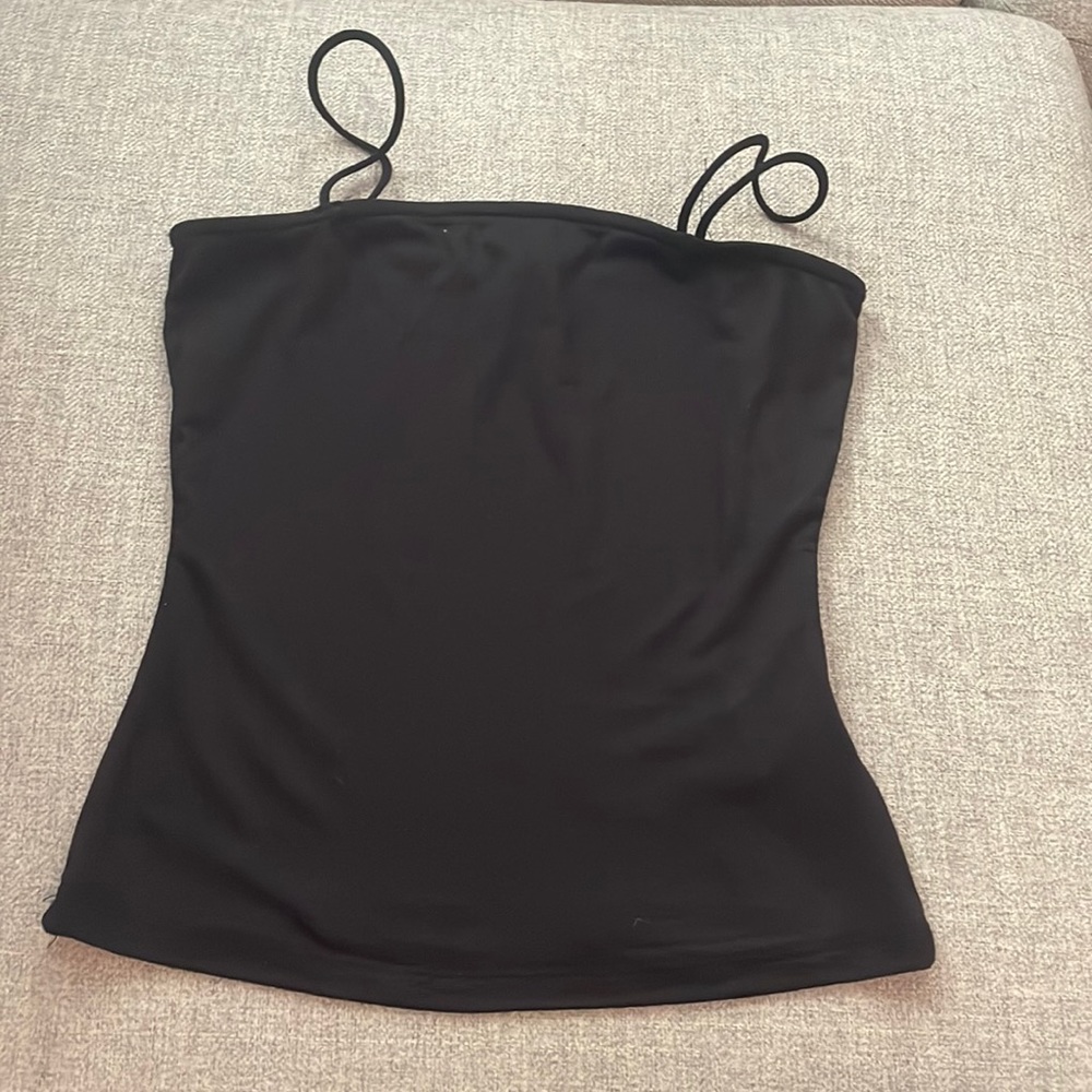 Bella Tweed Size Small Women’s Black Spaghetti Strap Top